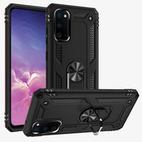 Zanderlyn Samsung S20 FE 5G Case with Kickstand and Metal Ring - Shockproof Samsung S20 FE 5G Case Military Grade Drop Tested - Slim Dual Layer Samsung Galaxy S20 FE Case - Black