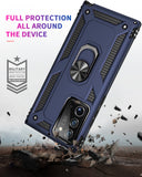 Zanderlyn Samsung Note 20 Ultra 5G Case with Kickstand and Metal Ring - Shockproof Samsung Note 20 Ultra 5G Case Military Grade Drop Tested - Slim Dual Layer Samsung Galaxy Note 20 Ultra Case - Blue