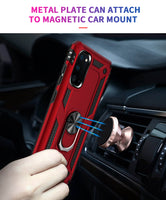 Zanderlyn Samsung S20 FE 5G Case with Kickstand and Metal Ring - Shockproof Samsung S20 FE 5G Case Military Grade Drop Tested - Slim Dual Layer Samsung Galaxy S20 FE Case - Red