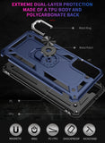 Zanderlyn Samsung S21 Plus Case with Kickstand and Metal Ring - Shockproof Galaxy S21+ Case Military Grade Drop Tested - Slim Dual Layer Samsung Galaxy S21 Plus 5G Phone Case - Blue