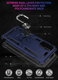Zanderlyn Samsung Note 20 Ultra 5G Case with Kickstand and Metal Ring - Shockproof Samsung Note 20 Ultra 5G Case Military Grade Drop Tested - Slim Dual Layer Samsung Galaxy Note 20 Ultra Case - Blue