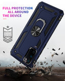 Zanderlyn Samsung S20 5G Case with Kickstand and Metal Ring - Shockproof Samsung S20 5G Case Military Grade Drop Tested - Slim Dual Layer Samsung Galaxy S20 Case - Blue