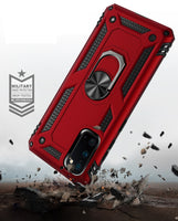 Zanderlyn Samsung S20 5G Case with Kickstand and Metal Ring - Shockproof Samsung S20 5G Case Military Grade Drop Tested - Slim Dual Layer Samsung Galaxy S20 Case - Red