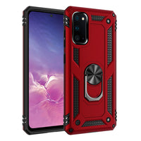 Zanderlyn Samsung S20 FE 5G Case with Kickstand and Metal Ring - Shockproof Samsung S20 FE 5G Case Military Grade Drop Tested - Slim Dual Layer Samsung Galaxy S20 FE Case - Red