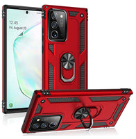 Zanderlyn Samsung Note 20 Ultra 5G Case with Kickstand and Metal Ring - Shockproof Samsung Note 20 Ultra 5G Case Military Grade Drop Tested - Slim Dual Layer Samsung Galaxy Note 20 Ultra Case - Red
